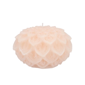 Candle Dahlia Ivory 12x8cm