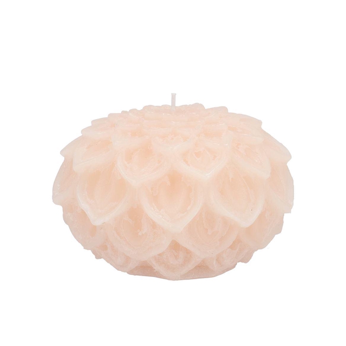 <h4>Candle Dahlia Ivory 12x8cm</h4>