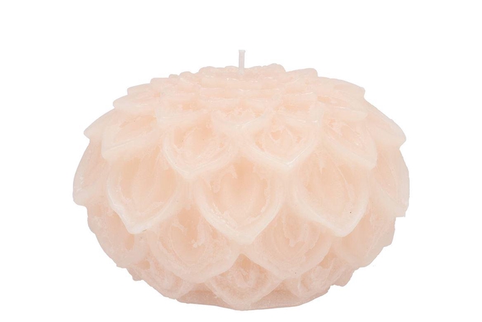 <h4>Candle Dahlia Ivory 12x8cm</h4>