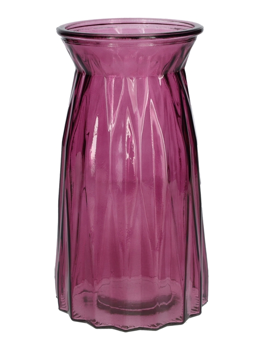 <h4>DF02-664125500 - Vase Ruby2 d10/10.8xh20 aubergine transparent</h4>