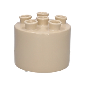 DF03-666844200 - Vase Tulia d3/12xh10.5 taupe