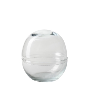 Glass cloche+bowl d17 17cm