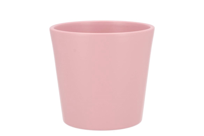 Ceramic Orchid Pot Pink Silver 13,5cm