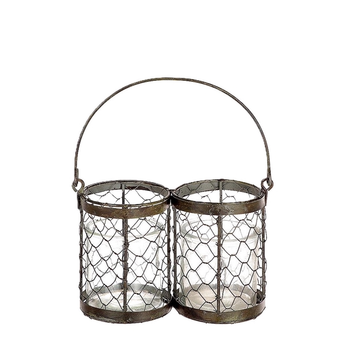 <h4>Lantern Mesha+2pot d09/18*12cm</h4>