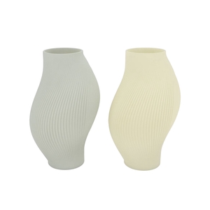 Luxx Nordic Green Vase Swirl Ass 18x18x30cm