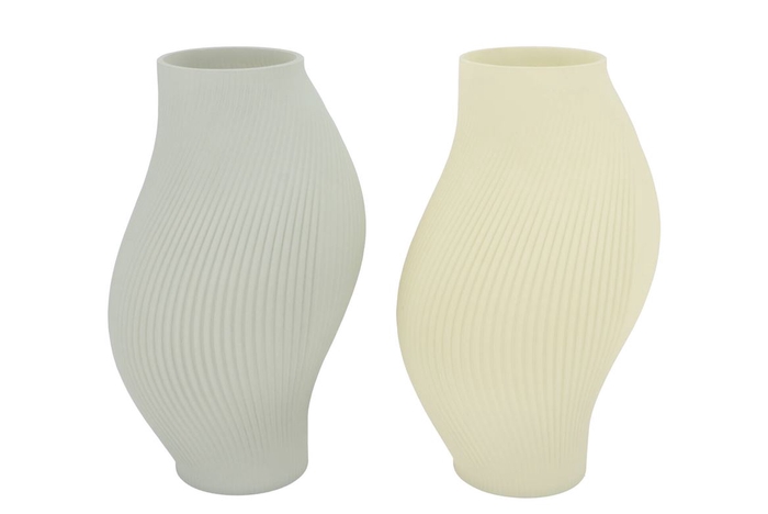 <h4>Luxx Nordic Green Vase Swirl Ass 18x18x30cm</h4>