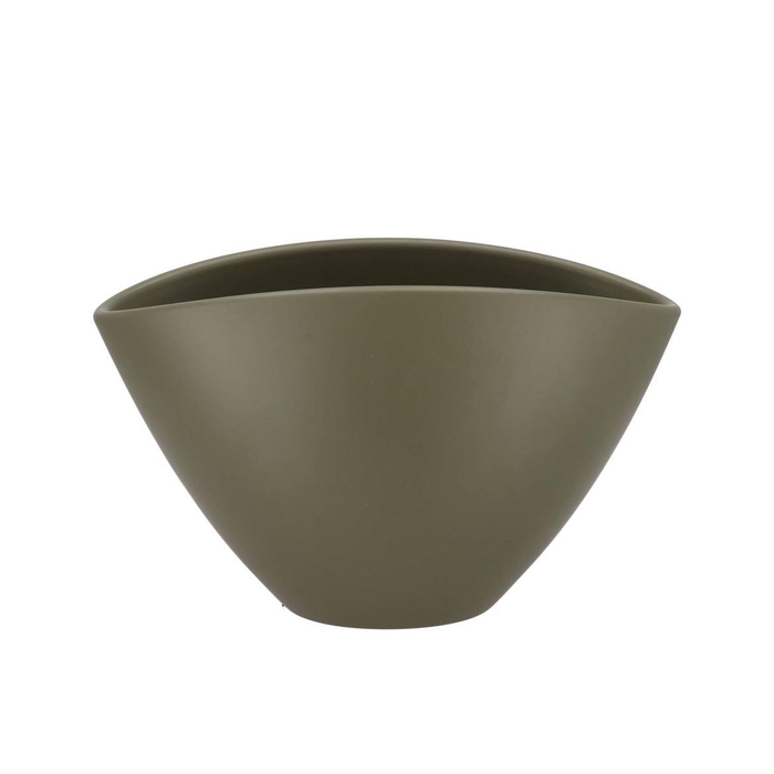<h4>Ceramic Capers Green Matt Pot Orchid 28x17cm</h4>