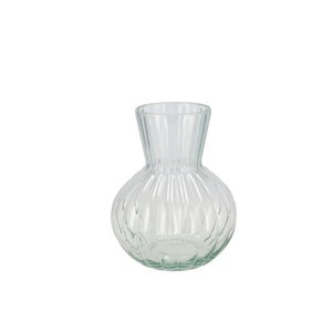 Feline Clear Vase Ass 12x15cm