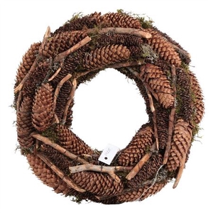 Krans Lappenmos/fijnspar/geraspeld