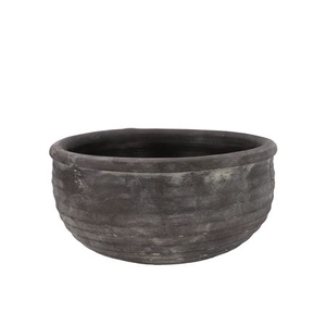 Gamla Grey Bowl Structure Stripe 31x31x14cm