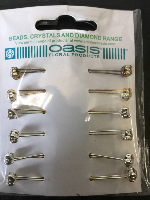OASIS DIAMOND FLEX-PINS SILVER L6D5