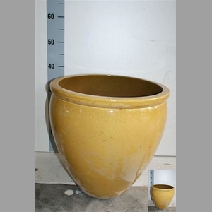 Keramiek Pot Yellow Xxl H40 D40
