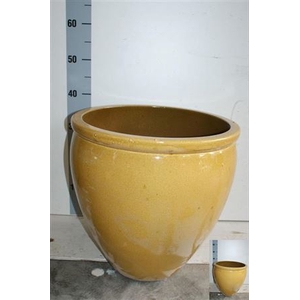 Keramiek Pot Yellow Xxl H40 D40