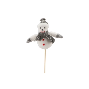 Pick Snowman Pluche Steker 15x62cm P/1