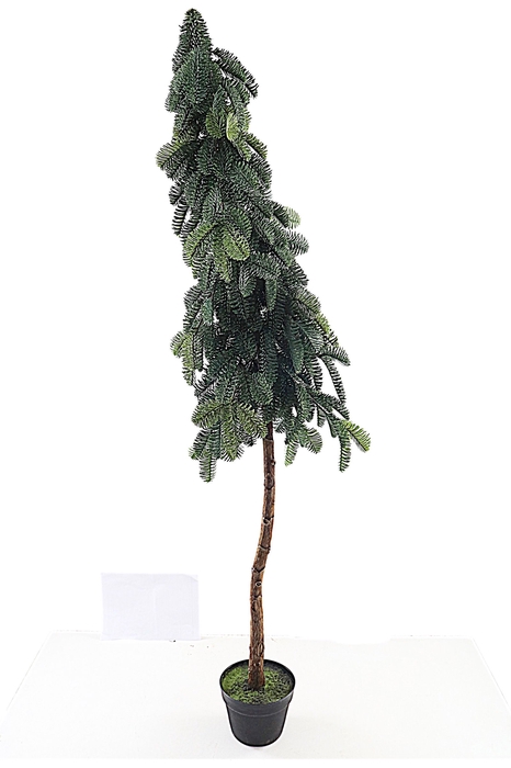 <h4>Angel Pine Cone Tree Stem Pot Green</h4>