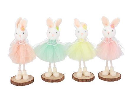<h4>Easter Fun Pastel Bunny Ballet Stand Ass 7x19cm</h4>