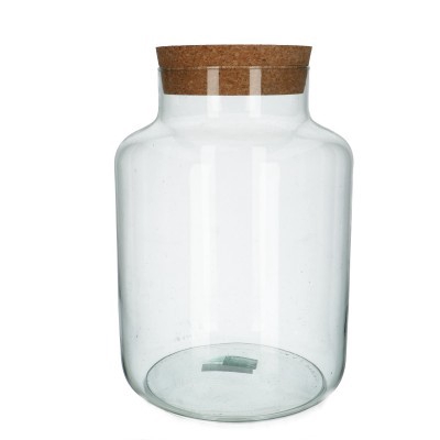<h4>Glass Terrarium Eco milk churn+cork d21*29.5cm</h4>