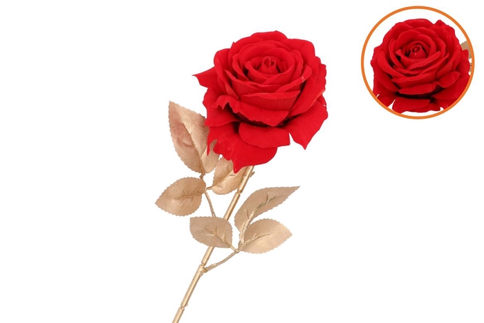 <h4>Silk Rose Goldie Red 75cm</h4>