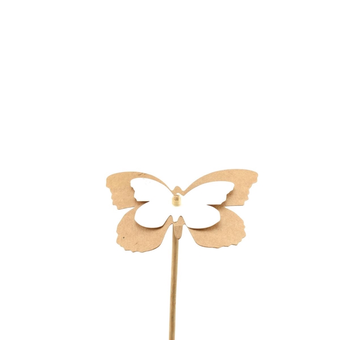 <h4>Bijsteker 12cm Vlinder kraft 7cm</h4>