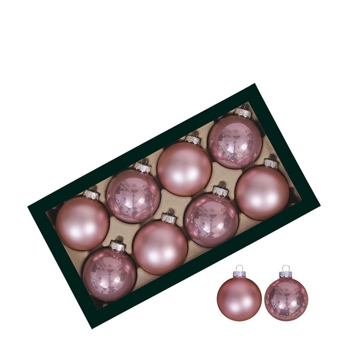 <h4>Kerstbal Bal  80mm combi x8</h4>