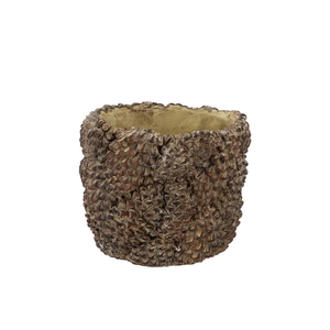 Concrete Natural Pinecone Pot Round 13x13x11cm