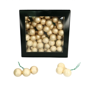 Kerstbal Bal/draad 25mm combi x144