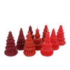 Candle Frosty Pagoda Tree Wild Red Mix Ass 7x14cm Ass