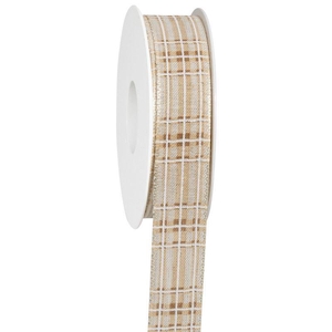 Lint Tartan draad 25mmx18mtr l bru.