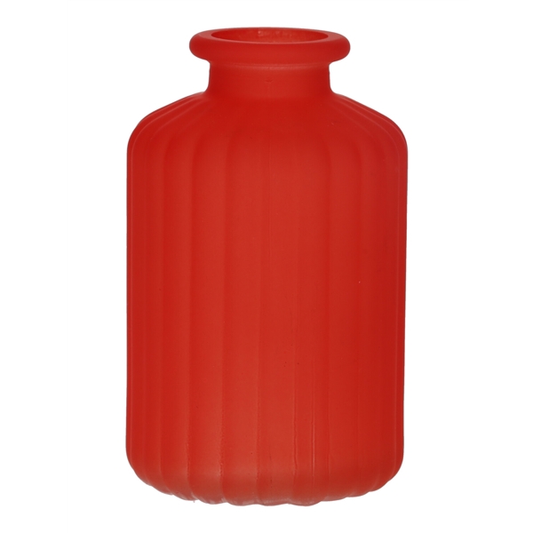 <h4>Bottle Caro lines d3.5\\6.2xh10 cherry red matt</h4>