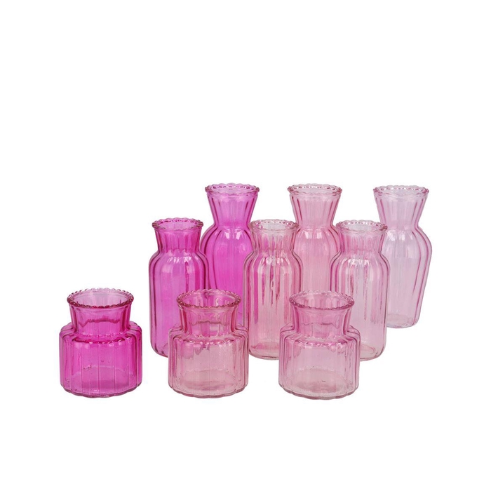 <h4>Jazz Jolly Pink Mix Colored Vase Ass 7x14cm</h4>