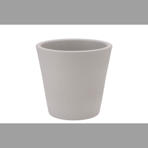 Vinci Matt Grey Container Pot 18x16cm