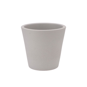 Vinci Matt Grey Container Pot 18x16cm