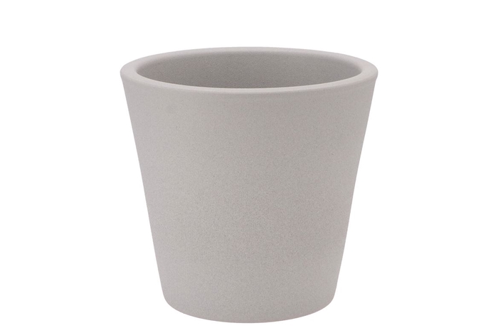 Vinci Matt Grey Container Pot 18x16cm Nm
