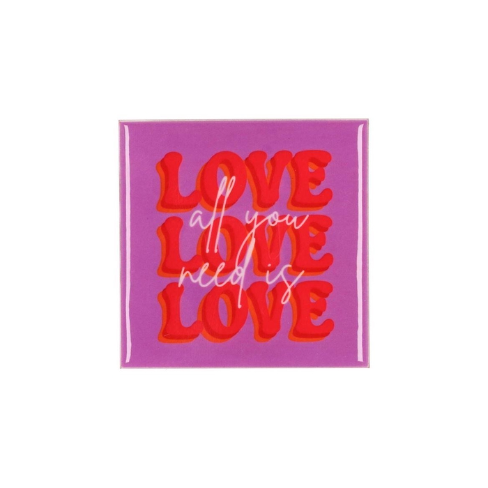 <h4>Tile Love Purple 10x10x1cm</h4>