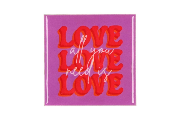 Tile Love Purple 10x10x1cm