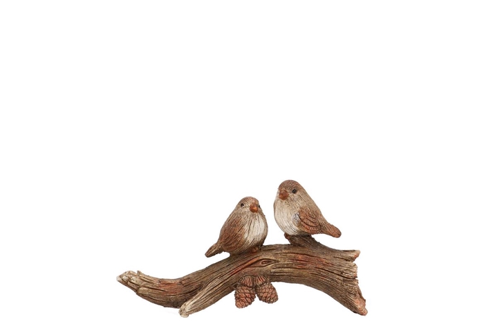 <h4>Wonderland Scottish Brown Branch With With Birds 15x5x8cm</h4>