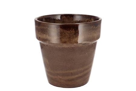 <h4>Ebbi Moss Brown Pot Glaze 17x17cm</h4>