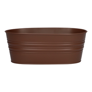 Planter Yates oval 25x13x10 brown