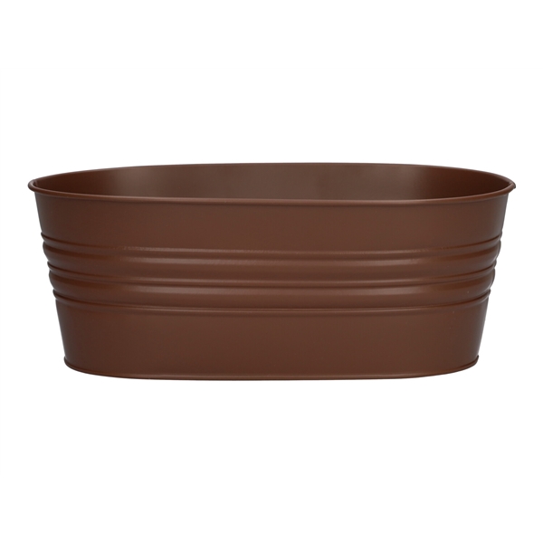 <h4>Planter Yates oval 25x13x10 brown</h4>