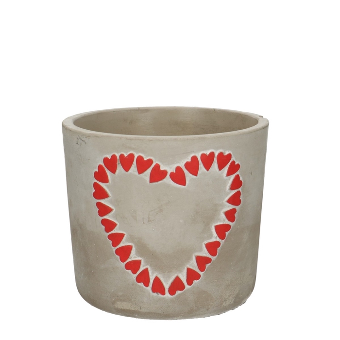 <h4>Liefde Keramiek pot Heart d12.5*11cm</h4>