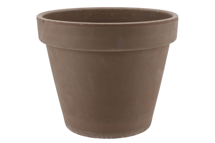 Terra Choco Flower Pot Grey/taupe 31x26cm