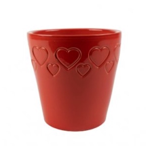 VASO SENEGAL HEARTS VERMELHO D17 A16 IMP