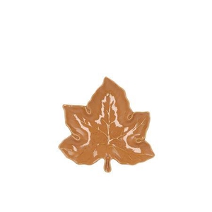 Leaf Maple Plate Brown 11x11x3cm Nm