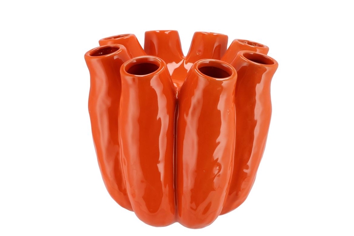 <h4>Luna Orange Tube Vase 24x24cm Nm</h4>