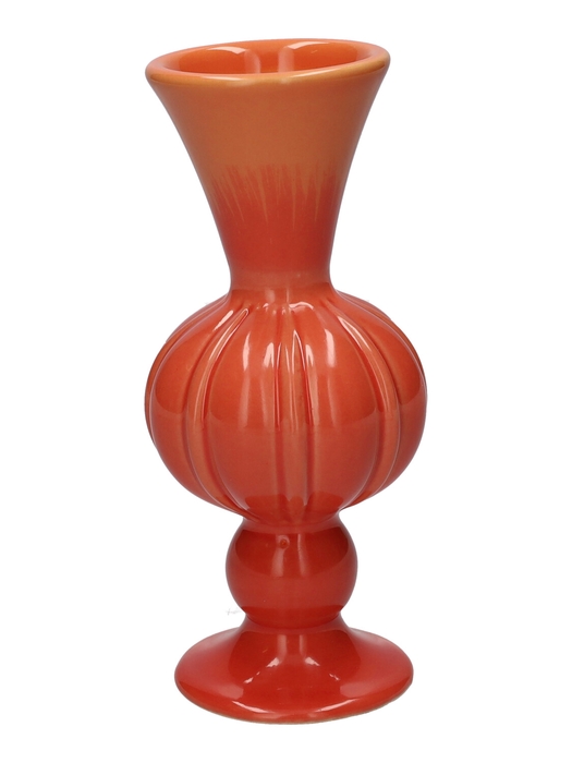 <h4>DF03-666801000 - Vase Celia multi d5.8/7xh16 orange/cherry</h4>