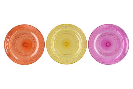 <h4>Dayah Orange Mix Glass Plate 32,5x2,5cm Ass P/1</h4>