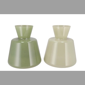 Beau Green Cone Neck Vase Ass 30x30x32cm Nm