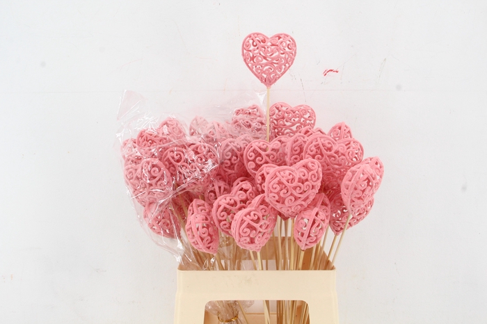 <h4>Stick Heart Baroque Pink 7cm</h4>