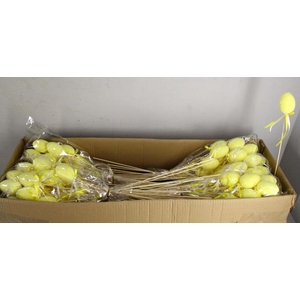 Stick Egg+bow Yellow 7cm