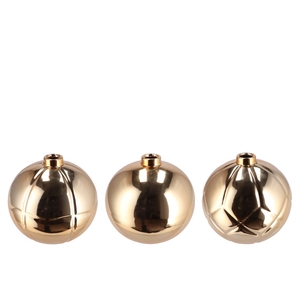 Christmasball Gold Single Vase Ass 11x11x10cm Nm